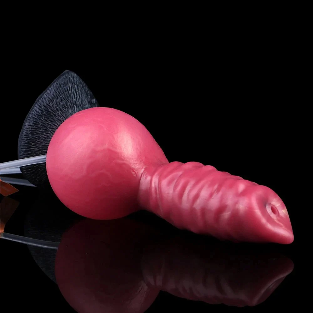 Inflatable Squirting Dildo with Suction Cups at the Bottom Strongly Adsorbed to the BodyAdult Sex Toys for Women