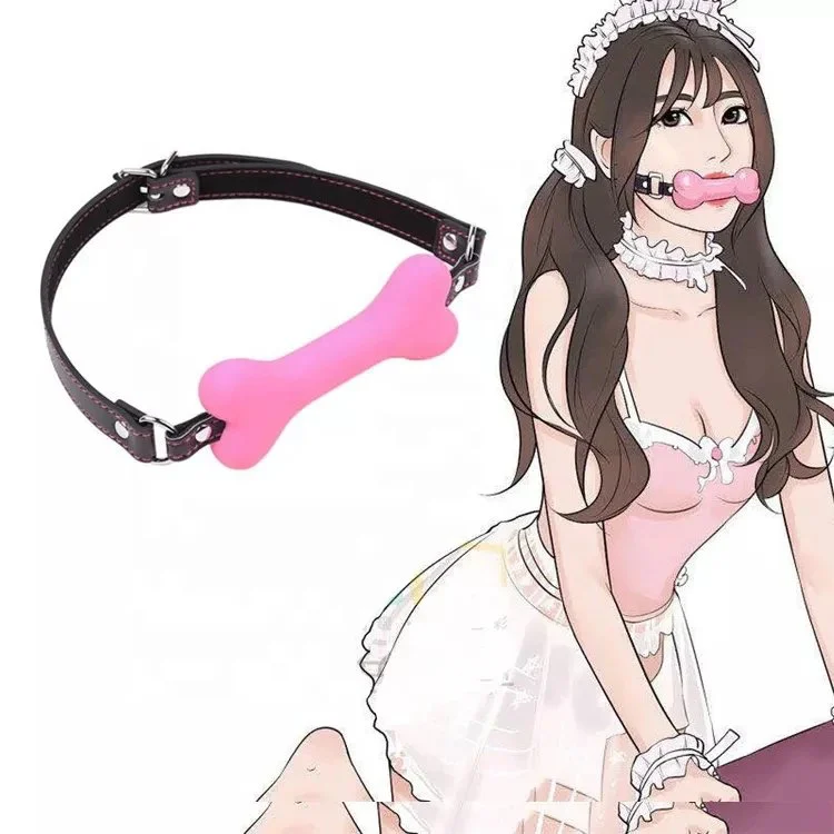 Roleplay Games Bondage Gear Sex Toys for Women Silicone Open Mouth Gag Ball Harness