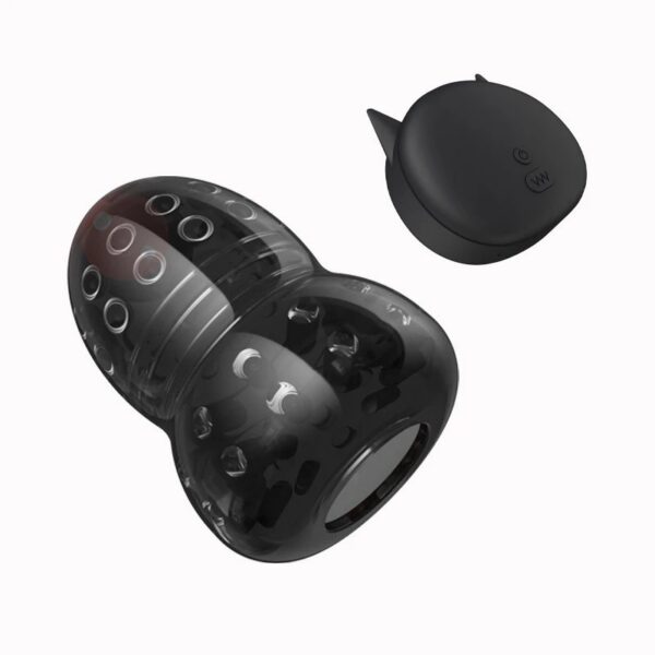 Samurai Series Black Wireless Remote Control Male Stimulation Trainer Eighth Generation 10 Frequency Conversion Vibrators