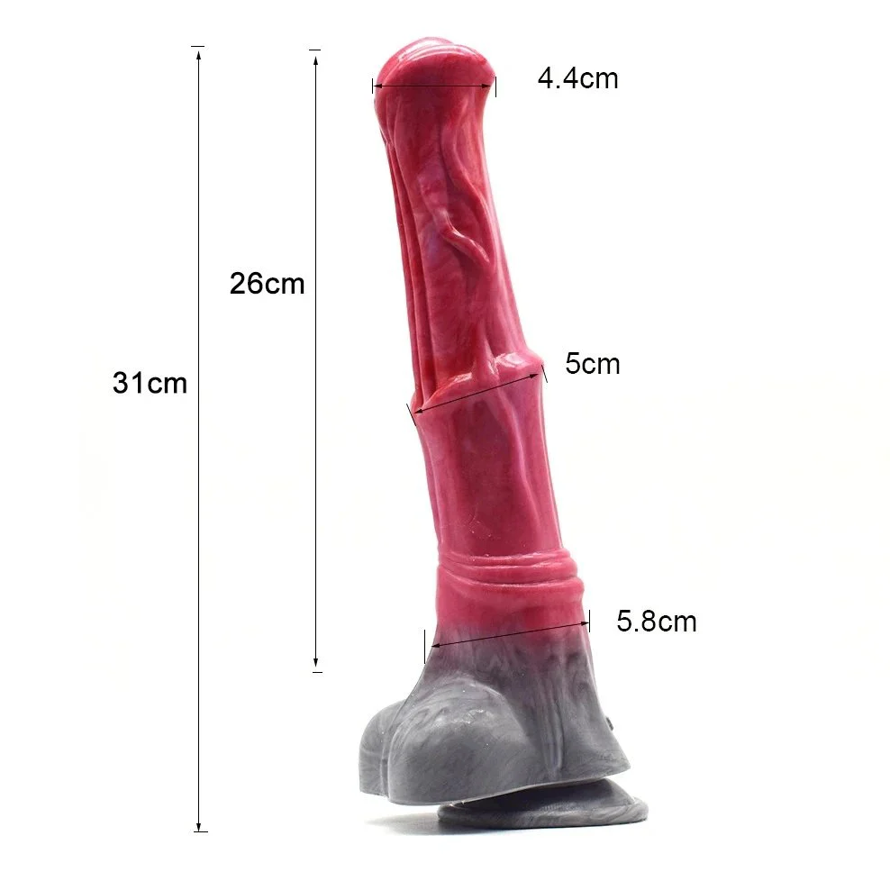 Large Animal Horse Dildo With Sucker Squirting Function Liquid Silicone Ejaculatin