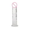 Women's Colorful Adult Product Genre Realistic Design Natural Rubber Dildo Soft Silicone Material Artificial Crystal Dildos
