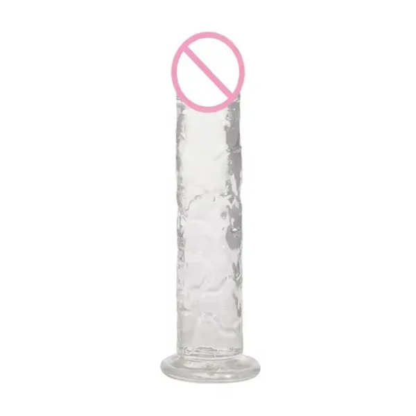 Women's Colorful Adult Product Genre Realistic Design Natural Rubber Dildo Soft Silicone Material Artificial Crystal Dildos