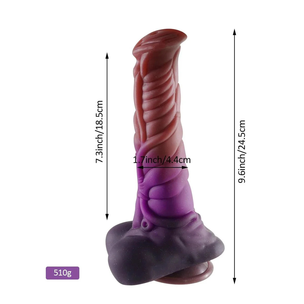 Large Silicone Anal Dildo with Suction Luminous & Squirting Features Soft Adult Sex Toys for Men Women Alien & Monster Themed