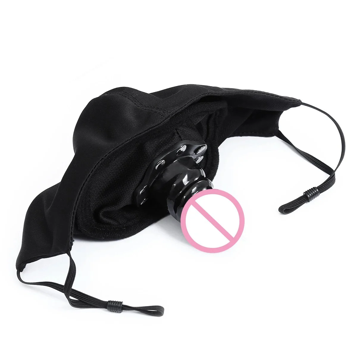 Dildo Mouth Plug Mask Adult Sex Toys Penis Plug Female Mouth Ball Consolador Black Mask Sex Toys Women
