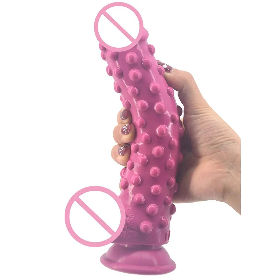Rubber Silicone Sex Products Adult Toys Soft Solid Sex Toys with Suction Cup for Women
