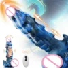 Huge Dragon Anal Dildo Remote Control Soft Large Realistic Dildo Vibrator for Women