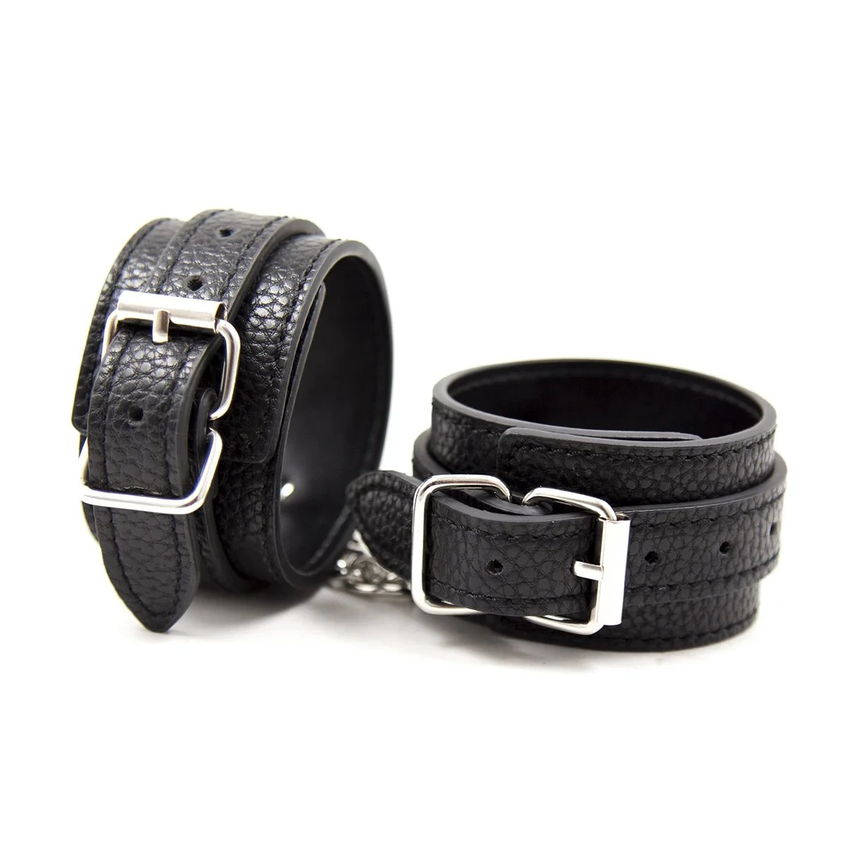 Handcuffs Leather Shackle Sex Handcuffs Needle Buckle Sex Hand Chain Shackle Footcuffs