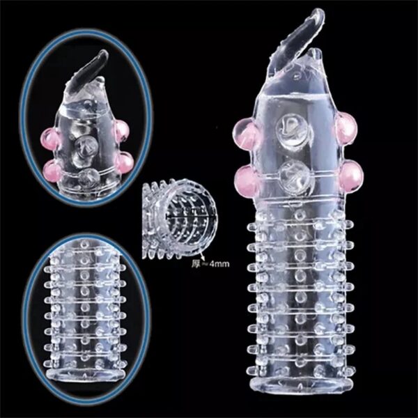 Kiss TPE Male Latex Silicone Condoms Plain Dotted Ribbed Plastic Penis Cover Product