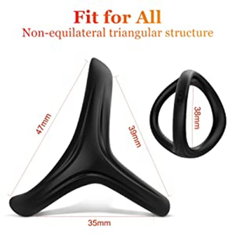 Silicone Male Delay Ejaculation Ring Y Shape Cock Ring Man Sex Toys