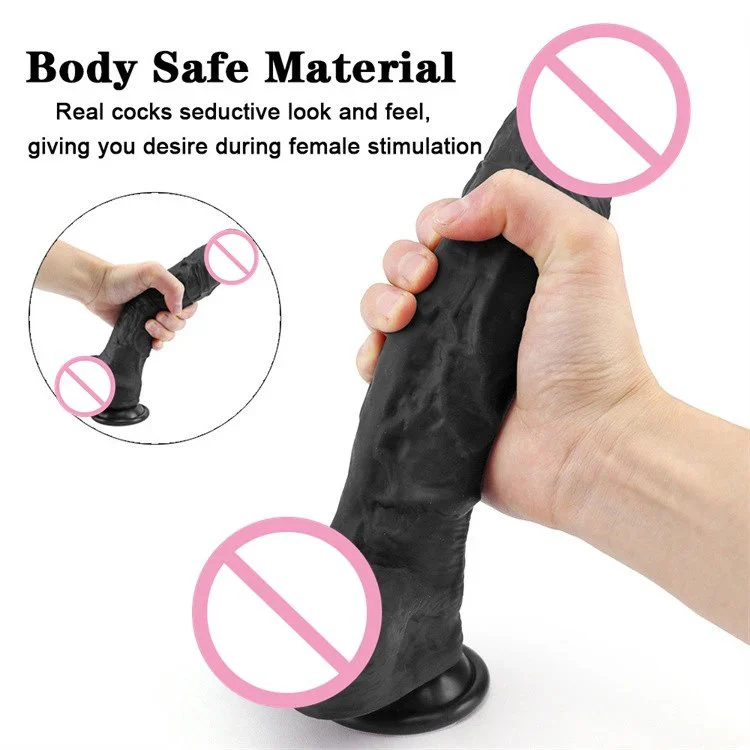 Sex Toy Dildos for Women Soft Big Realistic Liquid Silicone Dildo With Suction Cup