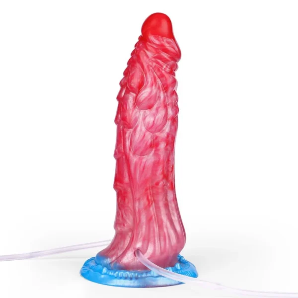 Inflatable Spray Water Sex Fantasy Monster Dildo Soft Silicone Dildo Female Masturbation Adult Fun Sex Toys
