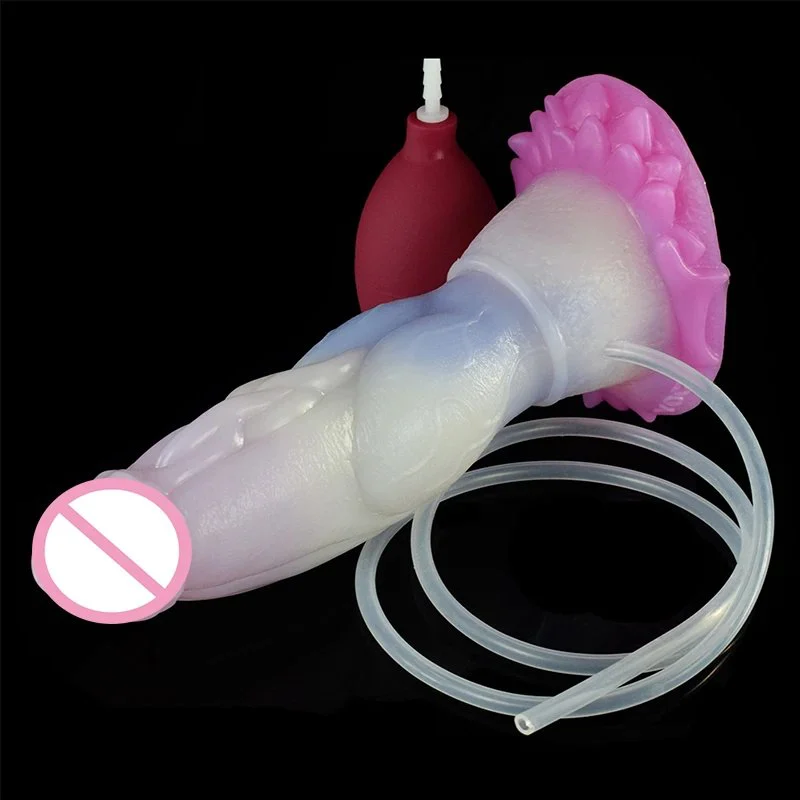 Huge Monster Artificial Sex Toy Squirting Colorful Silicone Realistic Anal Plug Sex Product for Women