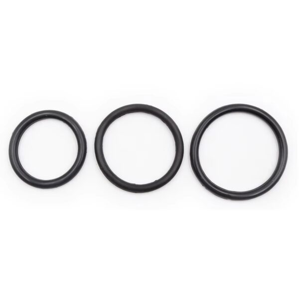 SM Silicone Metal Cock Ring Sex Bondage Toy Rubber Ring SM Device Silicone Loop Sex Toy Penis Ring
