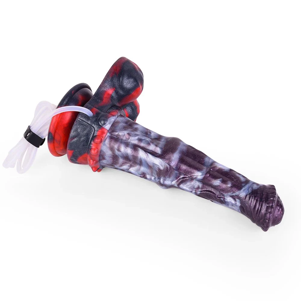 Huge Ejaculating Squirting Cock Horse Cock with Strong Suction Cup Big Fantasy Animal Squirting Masturbator Sex Toy for Woman