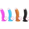 Female Masturbation 7.5Inch Soft Artificial Penis Suction Cup Realistic Silicone Dildo Women