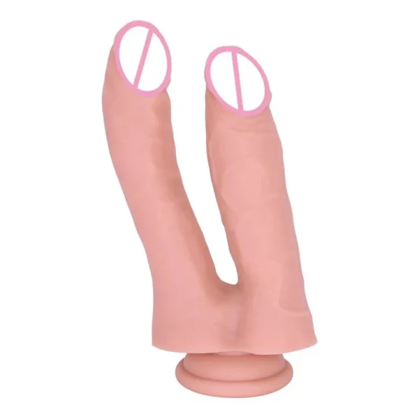 Silicone Big Huge Penis Stimulation Anal Vaginal Women Lesbian Sex Toys Double Penetration Dildo With Suction Cup