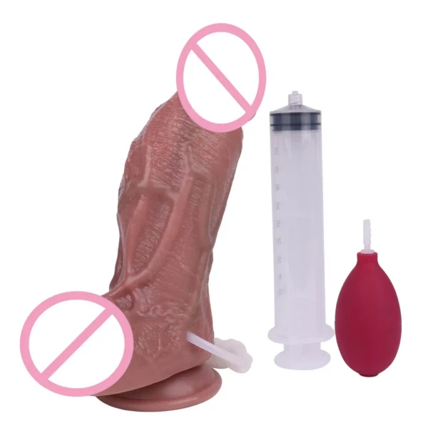 Female Squirting Ejaculation Dildo Powerful Spray Water Silicone With Suction Cup Penis G Spot Vagina Adult Erotica Big Penis