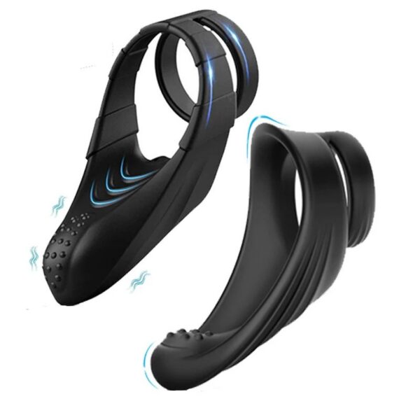10 Modes Waterproof G-spot Dual Cock Rings Vibrating Elephant Cock Ring Men Sex Toys