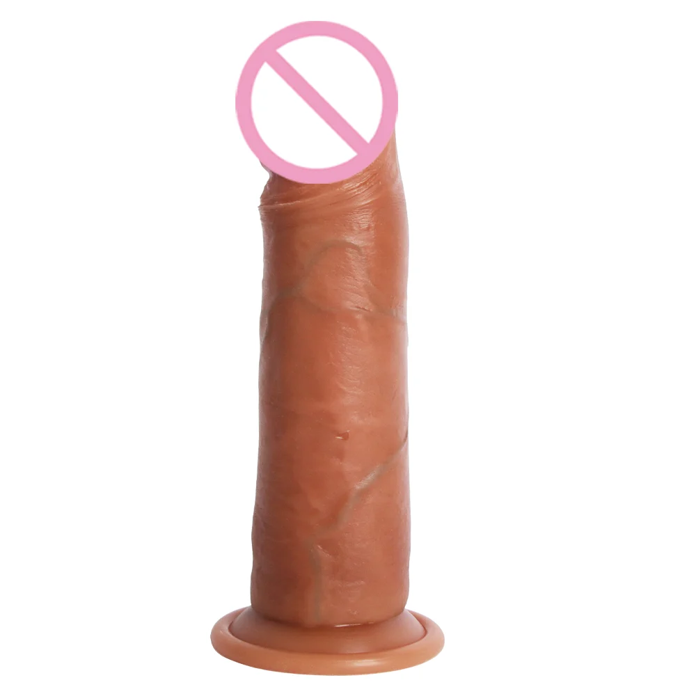 Liquid Silicone Stimulation Dildo Large Penis Female Sex Toys Huge Sliding Skin Realistic Dildo for Women Pussy Masturbation