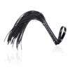 Whip Adult Sex Supplies PU Leather Black Leather Whip Bright Leather Fun Handle Tune Game Whip