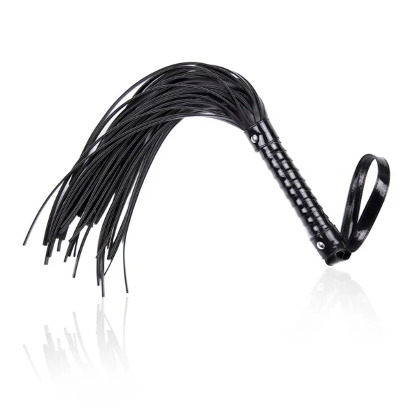 Whip Adult Sex Supplies PU Leather Black Leather Whip Bright Leather Fun Handle Tune Game Whip
