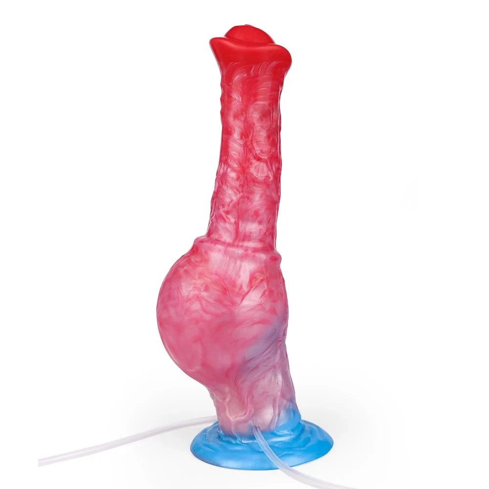 Inflatable Water Squirt Fantasy Monster Dildo Soft Liquid Silicone Dildo Female Masturbation Adult Sex Toys