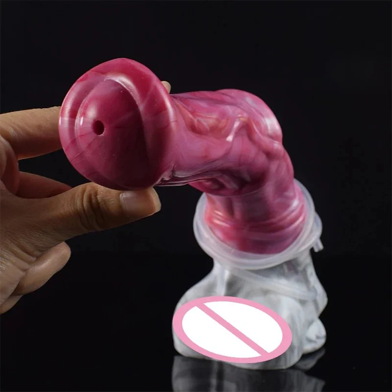 Large Animal Horse Dildo With Sucker Squirting Function Liquid Silicone Ejaculatin