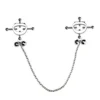 Stainless Steel Nipple Clip Chest Ornament Erotic BDSM Sex Toy Brutal Bondage Restraint Unisex Metal Chain Nipple Clamps