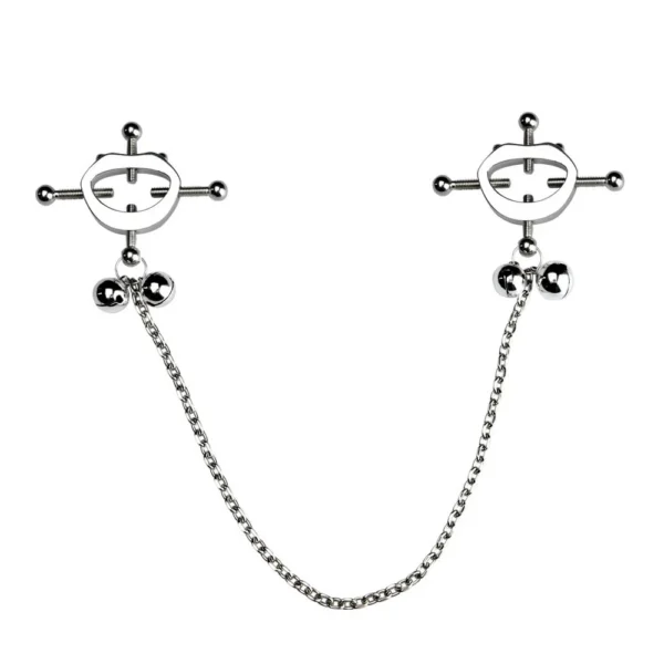 Stainless Steel Nipple Clip Chest Ornament Erotic BDSM Sex Toy Brutal Bondage Restraint Unisex Metal Chain Nipple Clamps