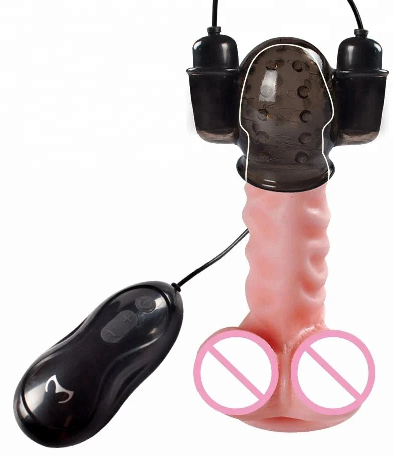 Male Sexual Ability Training Masturbator Delayed Ejaculation Vibrating Glans Penis Sleeve