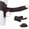 10.01'' Long Hollow Dildo Strap on Silicone T-Back Pants for Men Dick Enlargement Male Strap on Penis Sleeve