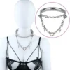 Sexy Bondage Collar with Studded Details for Roleplay Accessories for Submission Play
