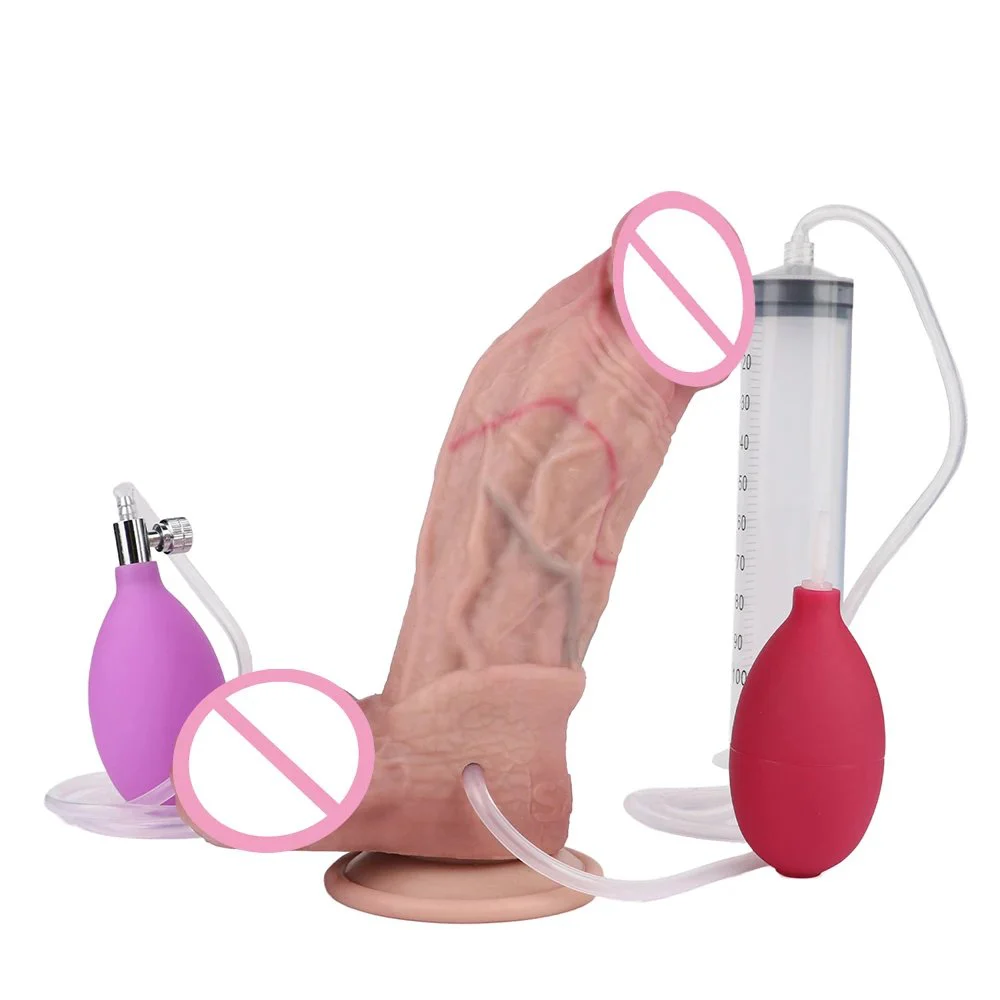 Huge Simulated Penis Soft Silicone Artificial Dildo Ejaculation Dildo Simulation Sex Masturbator Lesbian Sex Toy