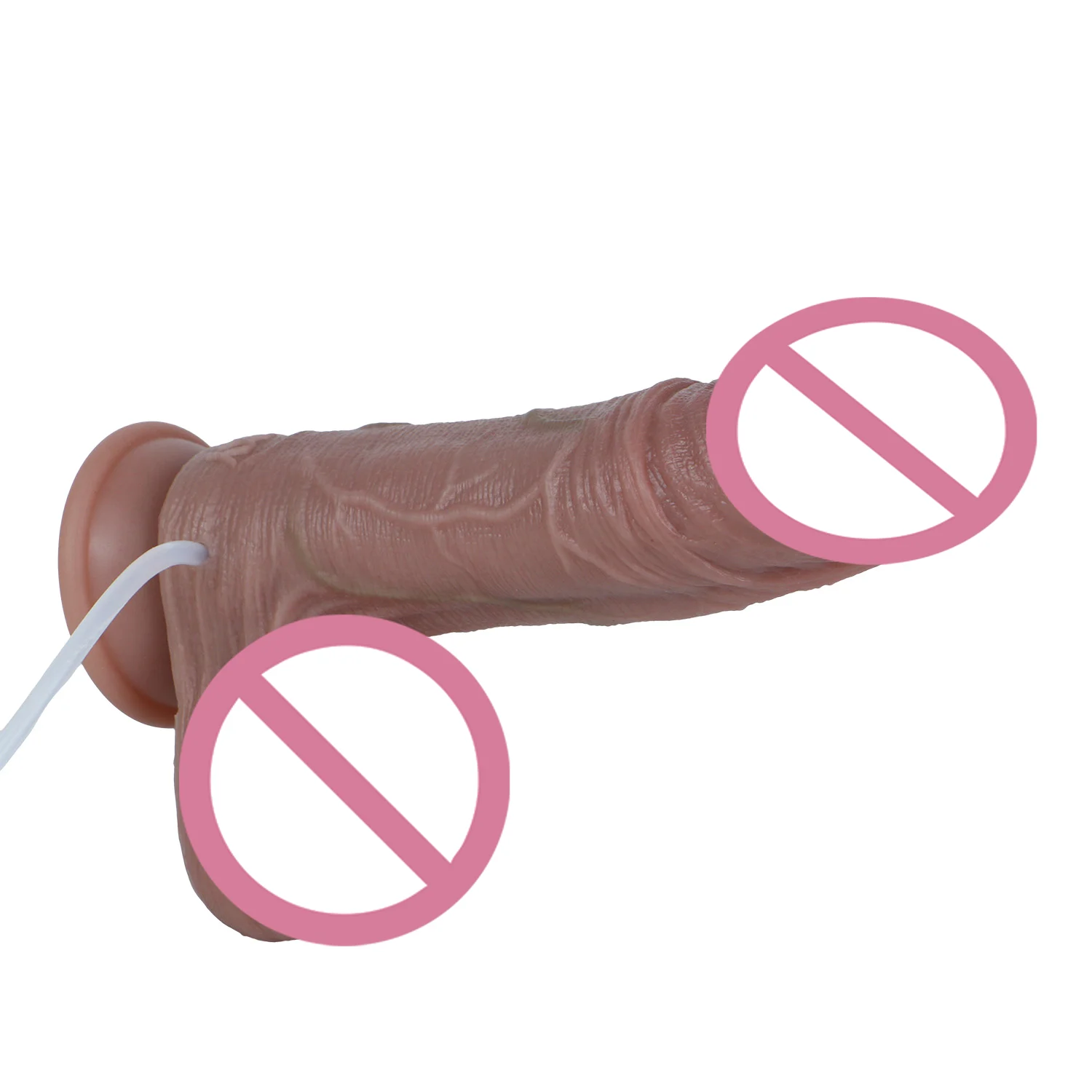Silicone Realistic Squirting Penis Skin-Like Texture Removable Design Ultra-Realistic 18+ Adult Toy Strong Suction