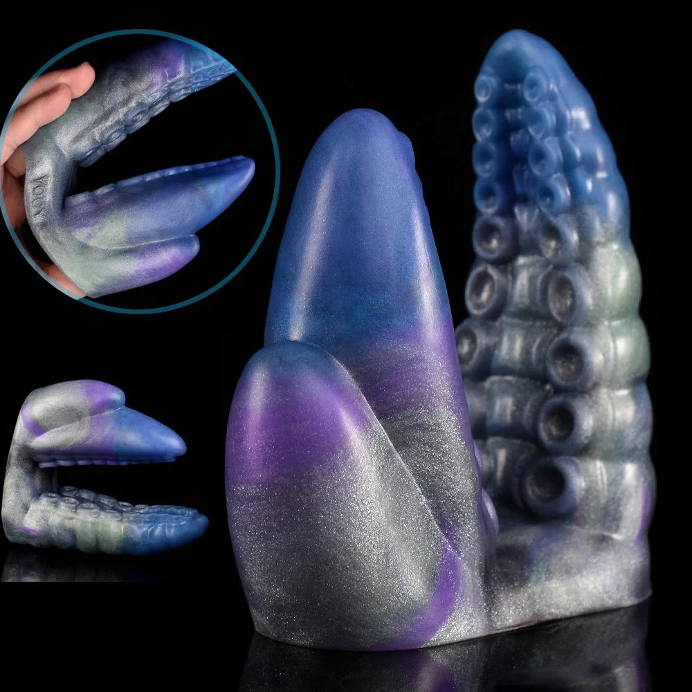 Silicone Hollow Octopus Suction Cups Vibrating Finger Set G Point Female Massage Masturbator Vibrating Set Adult Sex Toys