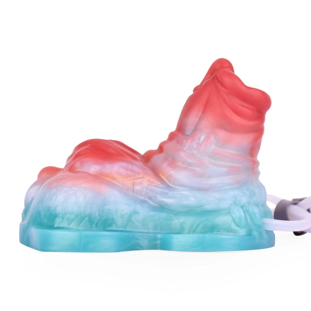 Skin-kinding Squirting Dildo with Bandage Silicone Vibrating Sex Grinding Sex Toy Flirting for Couple