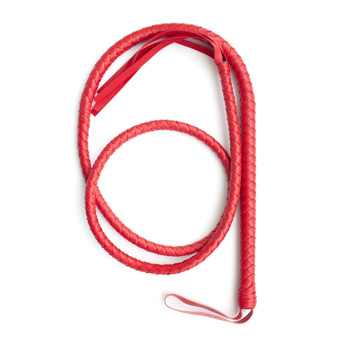 Snake Whip Sex Toys Black and Red Leather Braided Whip Couple Adult Sex Props 1.9m Long Snake Whip Sexy Toys