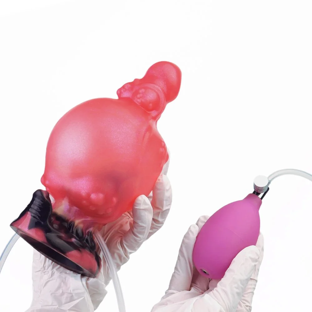 Safety Silicone Material Inflatable Squirting Anal Plug Stimulating Anal Plug Suitable for Women and Men