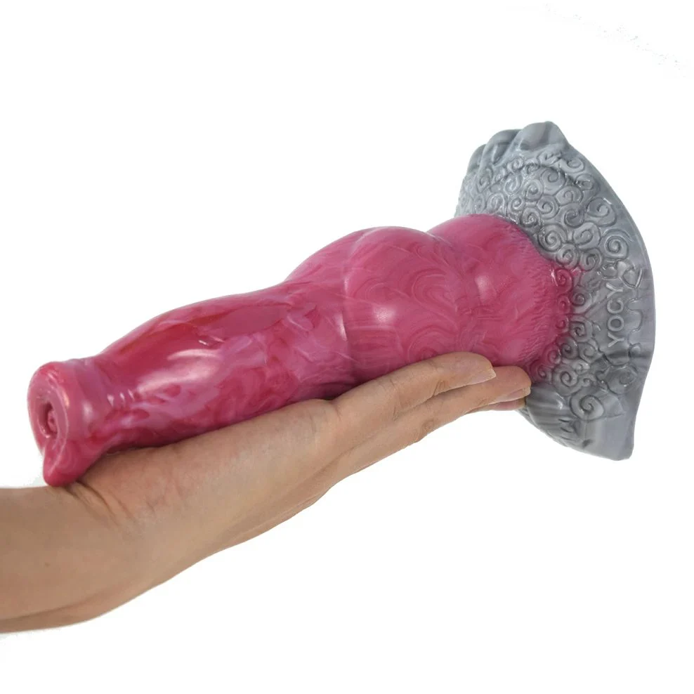 Long Silicone Realistic Curly Coated Retriever Penis Sex Toys Dildos for Women Lager Monster Dog Knot Women Dildos