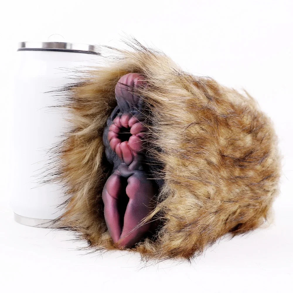 Silicone Soft Tight Masturbation Cup Double Hole Male Adult Sex Toys Fantasy Camel Plush Monster Pussy Pocket
