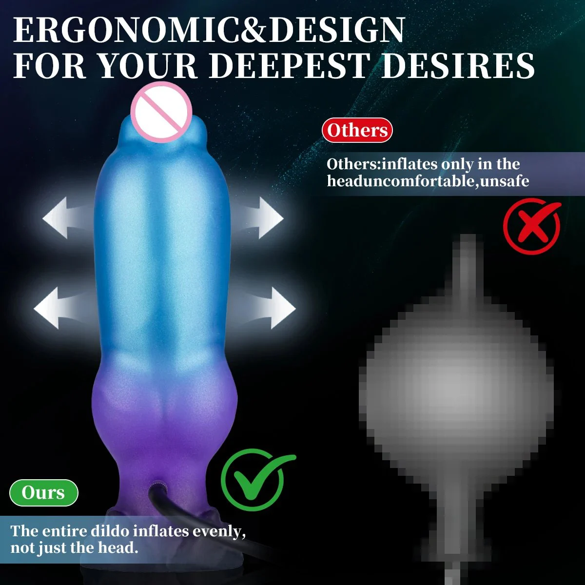 Monster Fantasy Adult Sex Toy Huge Thick Inflatable Dragon Dildo Horse with Suction Cup for Men and Women