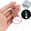 Furry Testicle Keychain Special Message Gift Bag Keychain Decoration Pendant,Funny Hairy Balls Keychain