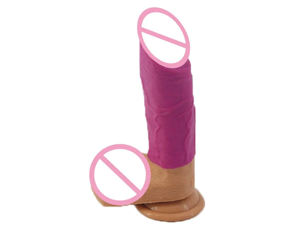 Silicone Simulation Penis Female Masturbation Device Couple Sex Toys Manual Massage Sex Toy Gold Color Dildo