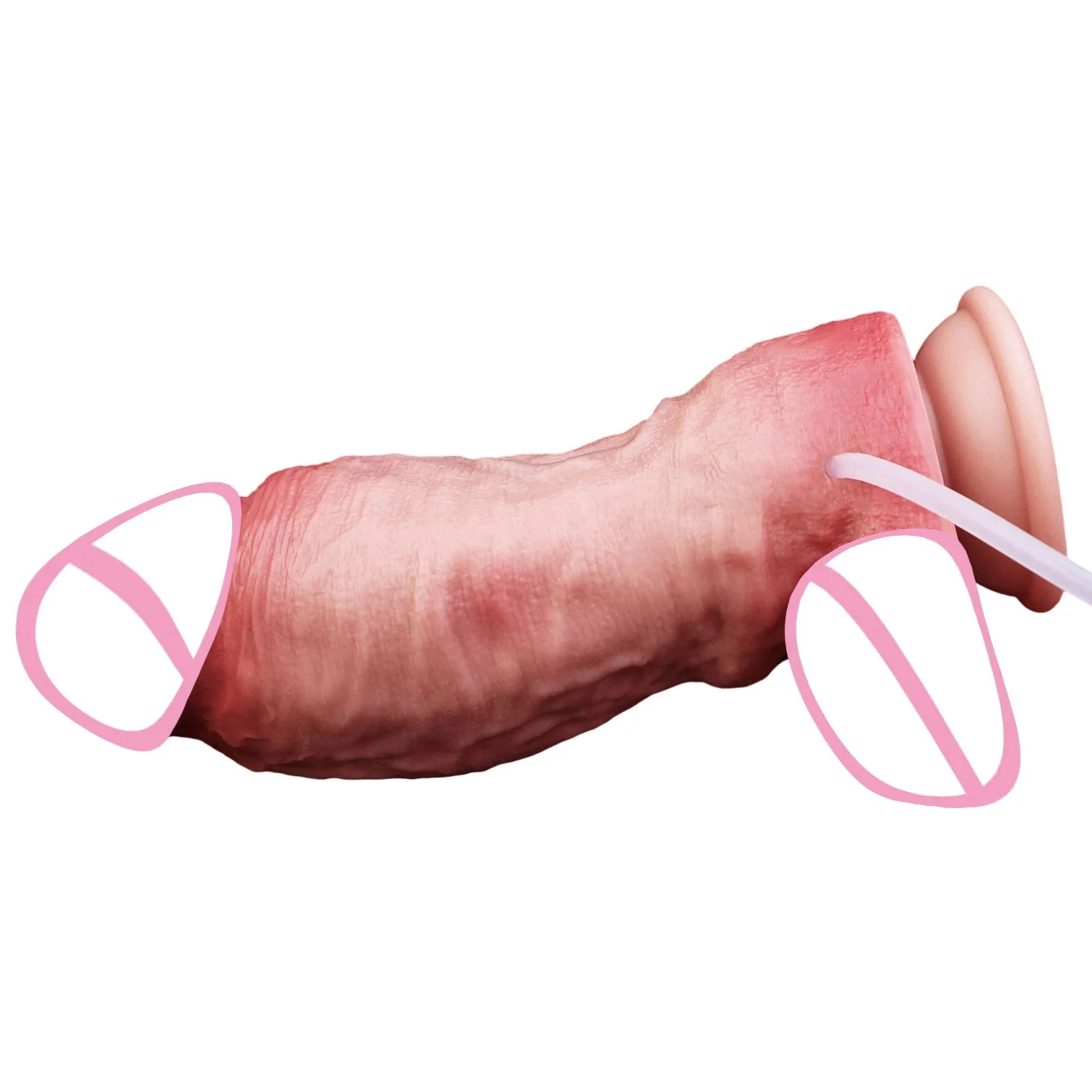 Silicone Squirting Dildo a Realistic-Feeling Sex Toy Suction Cup Dildo Masturbation Product Designed for Women