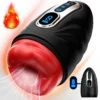 Telescopic Vibration Male Masturbator Heating and Waterproof Men Airplane Cup Adult Sex Toys