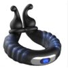 Silicone Snail Vibrating Cock Ring 10 Frequencies Sex Toys for Men Soft Penis Rings to Delay Ejaculation Adult Use