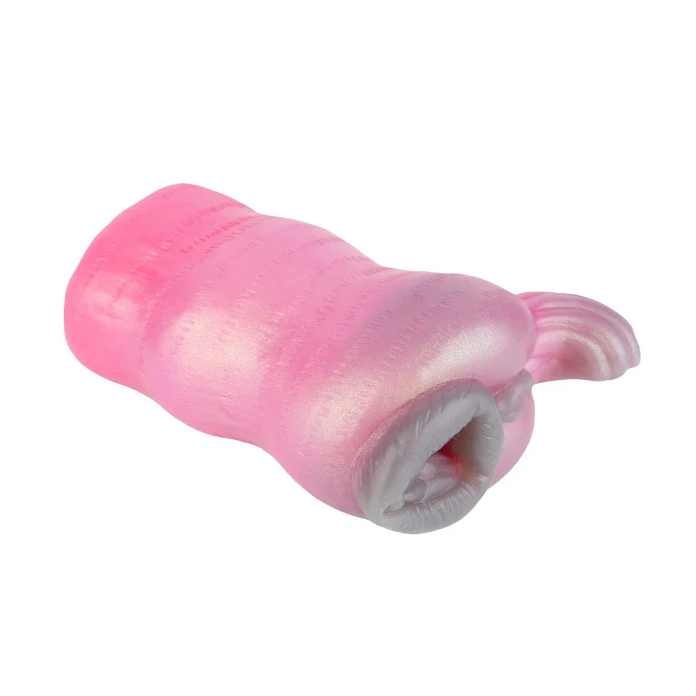 Soft Silicone Fantasy Monster Wolf Vagina Male Masturbation Cup Polarized Gold Powder Fantasy Dragon Beast Adult Toys