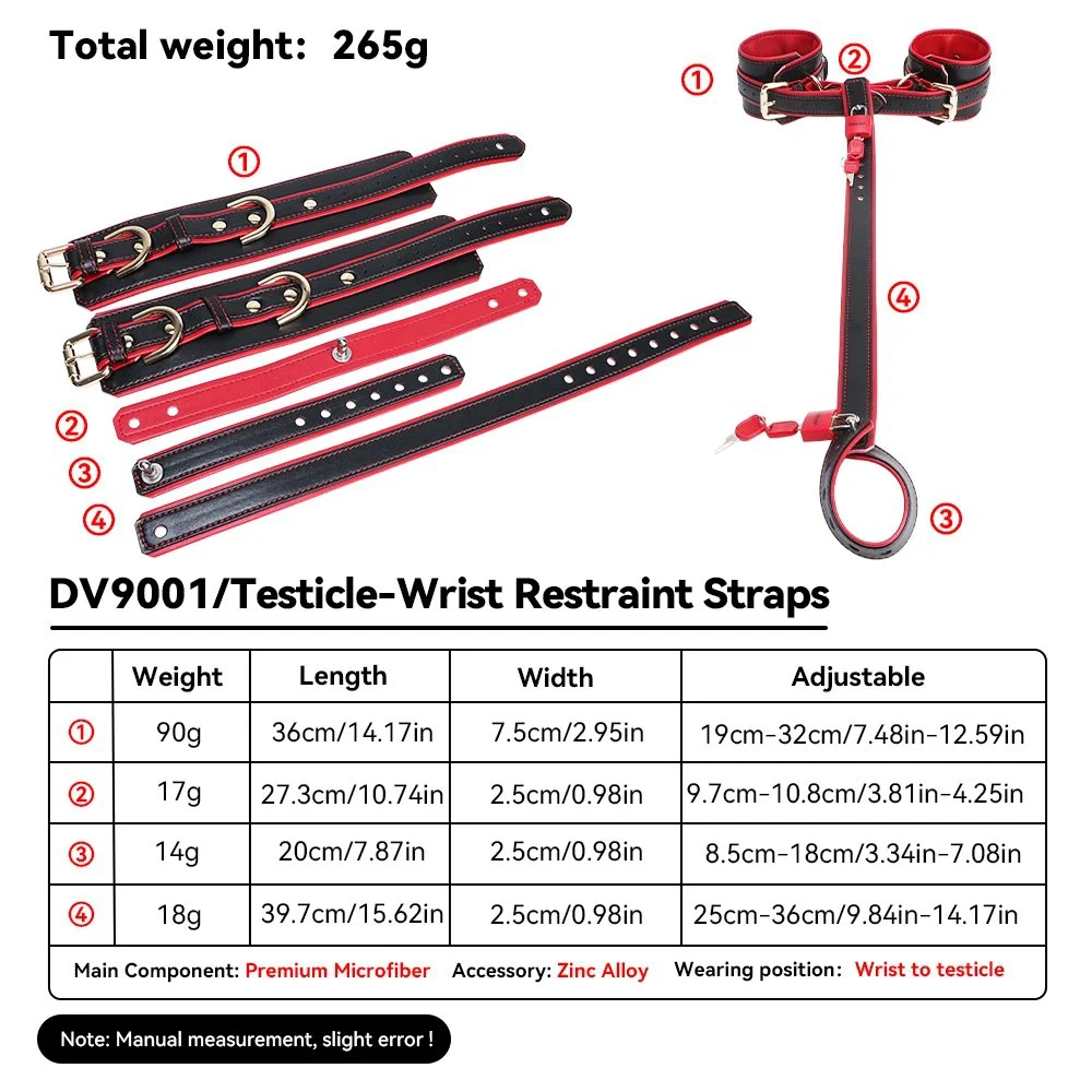 Testicle Wrist Restraint Straps,Testicle Bondage Rope Sex Restraints Male Masturbator Penis Punish Adult Sex Toys for Men