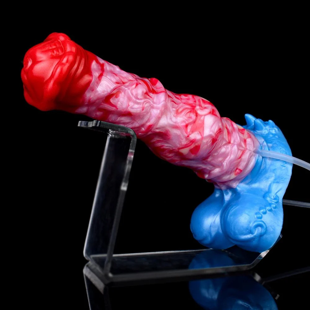 Simulated Dildos Butt Plug with air Bag and Injector Accessories