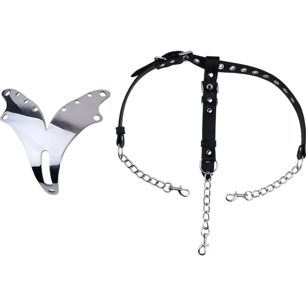 Steel Women's Erotic Panties Heavy Metal Body Restraint for BDSM Play and Role-Playing Props for Christmas Costumes